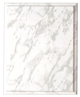 9" x 12" White Marble Finish Plaque