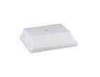 3 5/8" x 4 3/8" White Centerhole Countersunk Weighted Plastic Base