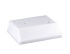 3 1/4" x 4" White 2-Hole Countersunk Weighted Plastic Base