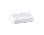 2" x 3" White Centerhole Countersunk Weighted Plastic Lid
