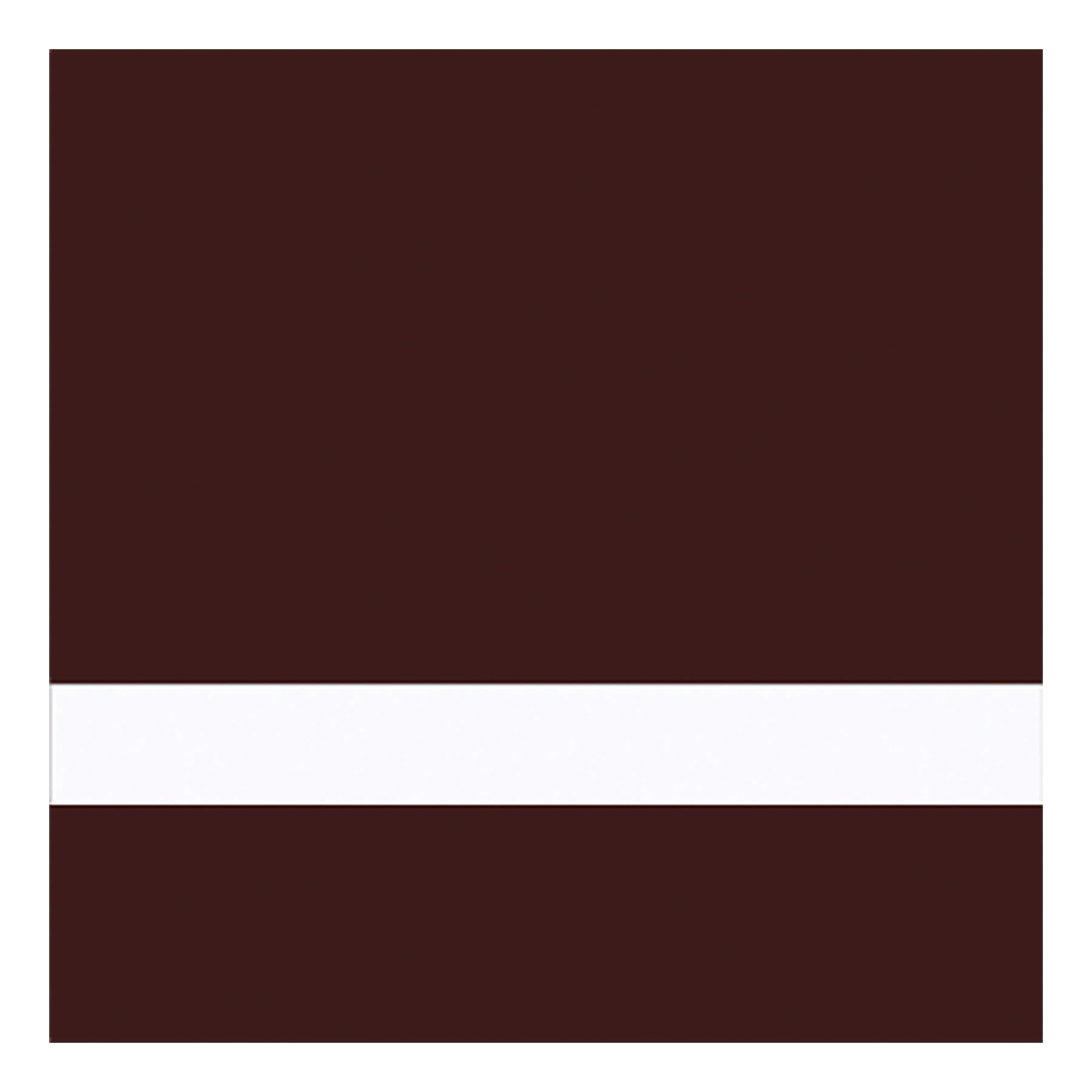 24" x 49" x 1/16" Clear/Chocolate Brown Duets Reverse Ultimates