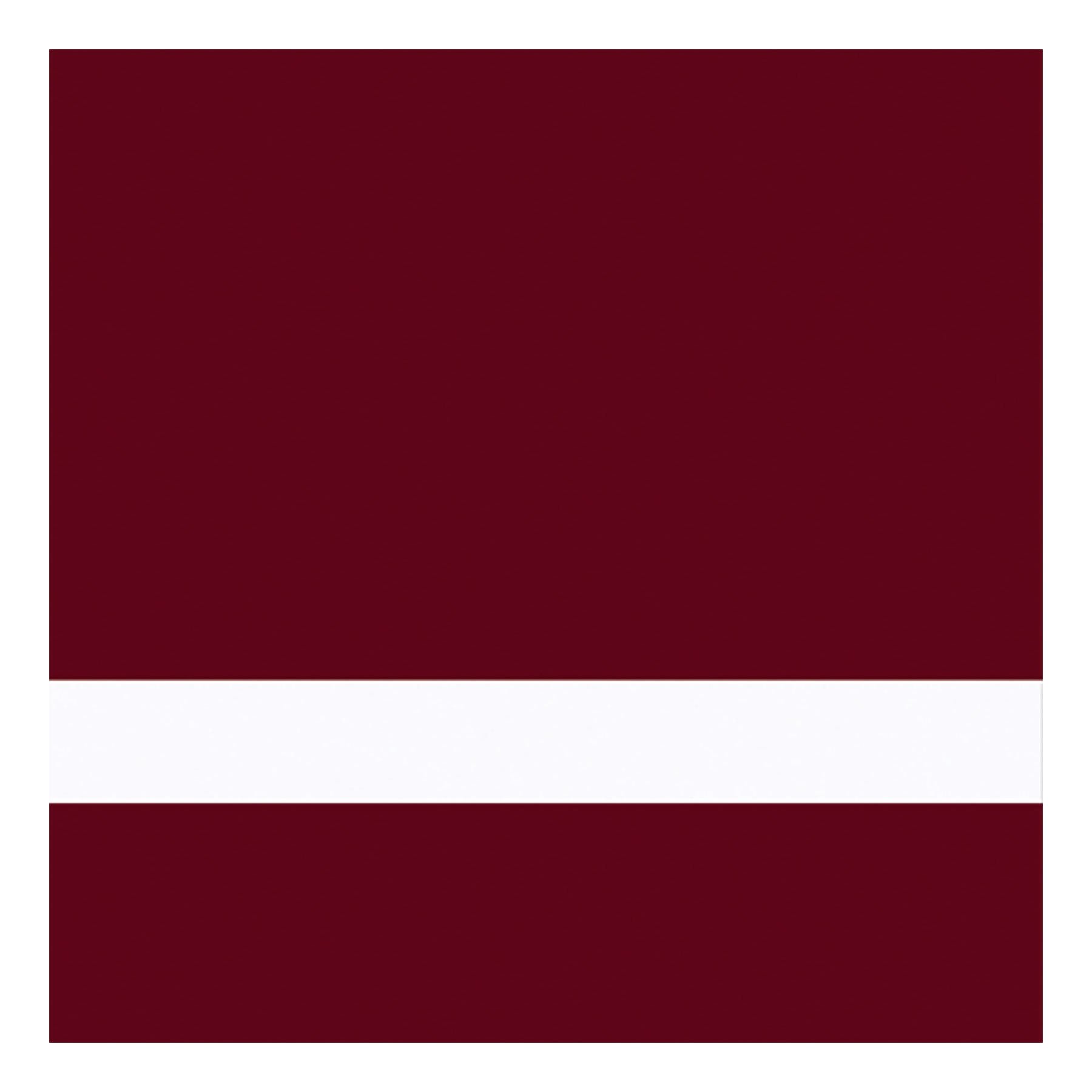 24" x 49" x 1/16" Burgundy/White  Duets Ultimates