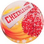 2" Cheerleading Epoxy Dome Mylar Insert
