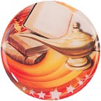 2" Lamp of Knowledge Epoxy Dome Mylar Insert