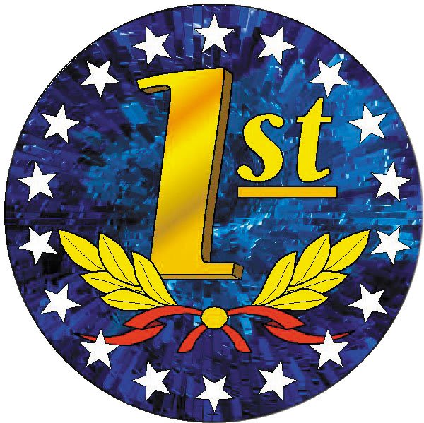 2" Full Color First Place Mylar Insert