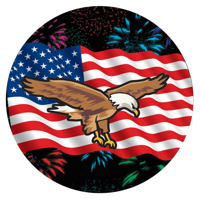 2" Full Color Eagle Insert