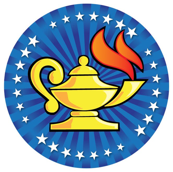 2" Full Color Lamp of Knowledge Mylar Insert