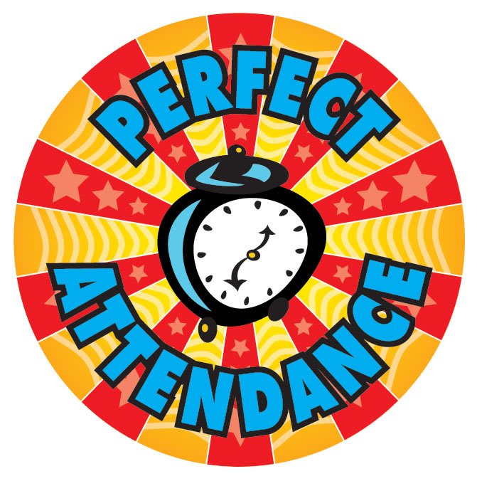 2" Full Color Perfect Attendance Mylar Insert