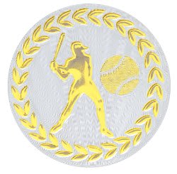 2" Metallic Baseball/Softball Mylar