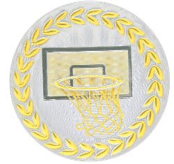 2" Metallic Basketball Mylar