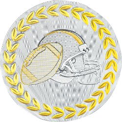 2" Metallic Football Mylar