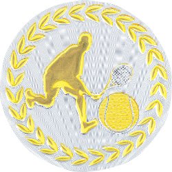 2" Metallic Tennis Mylar