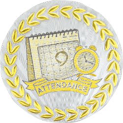 2" Metallic Attendance Mylar