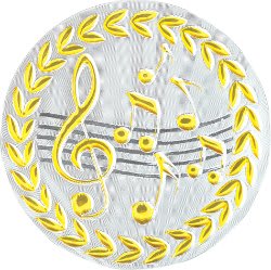 2" Metallic Music Mylar