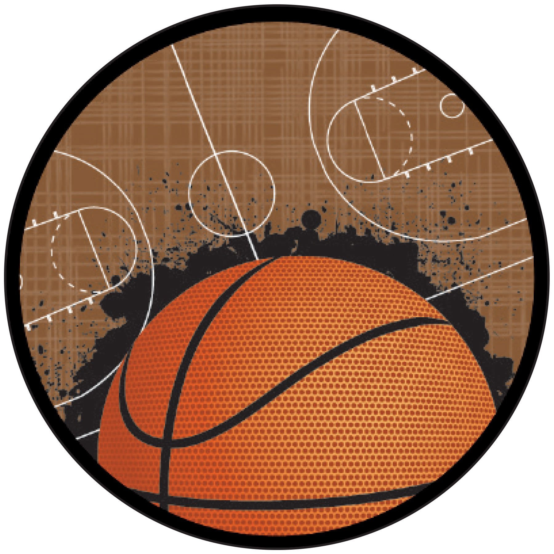 2" Basketball Sport Activity Insert