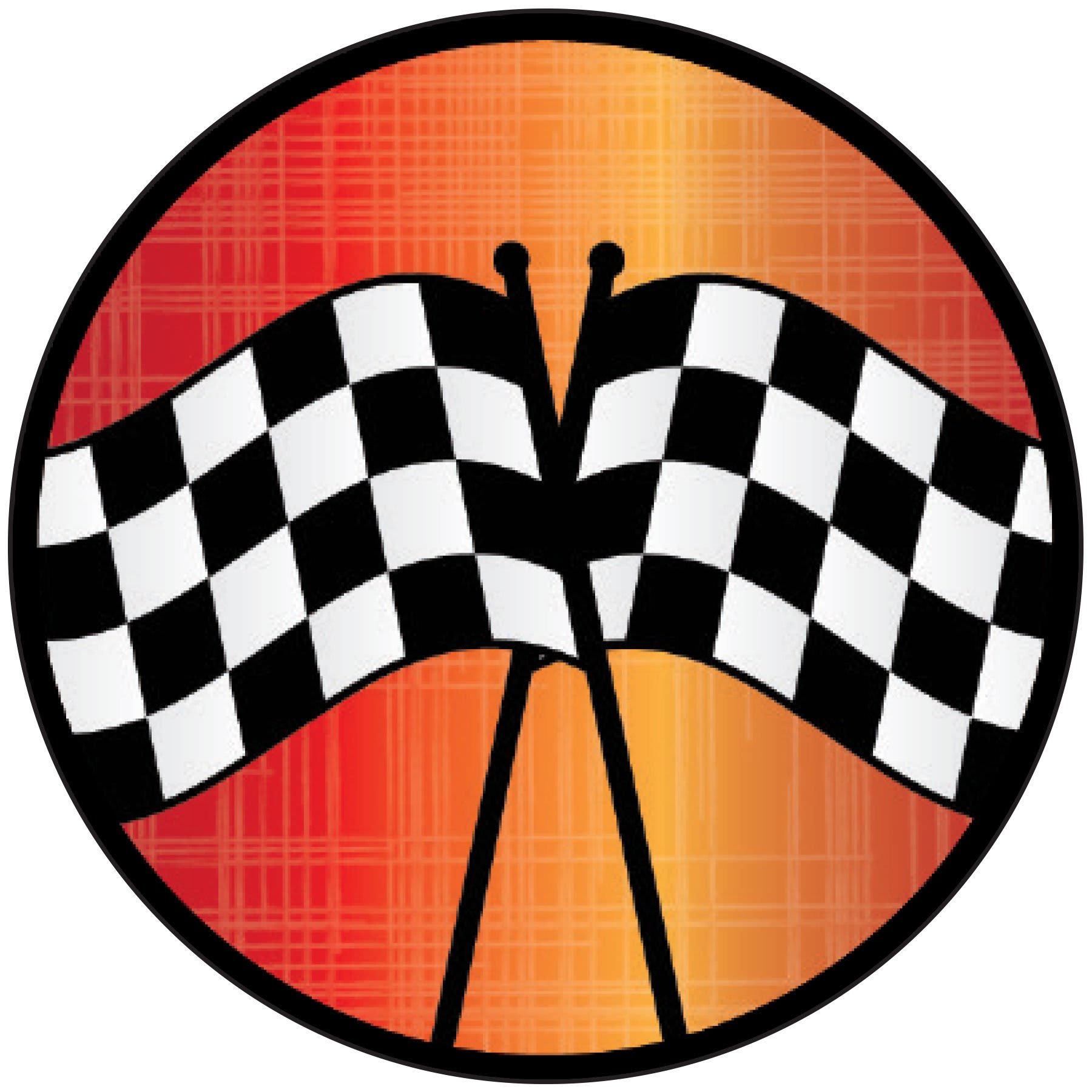 2" Racing Flag Sport Activity Insert
