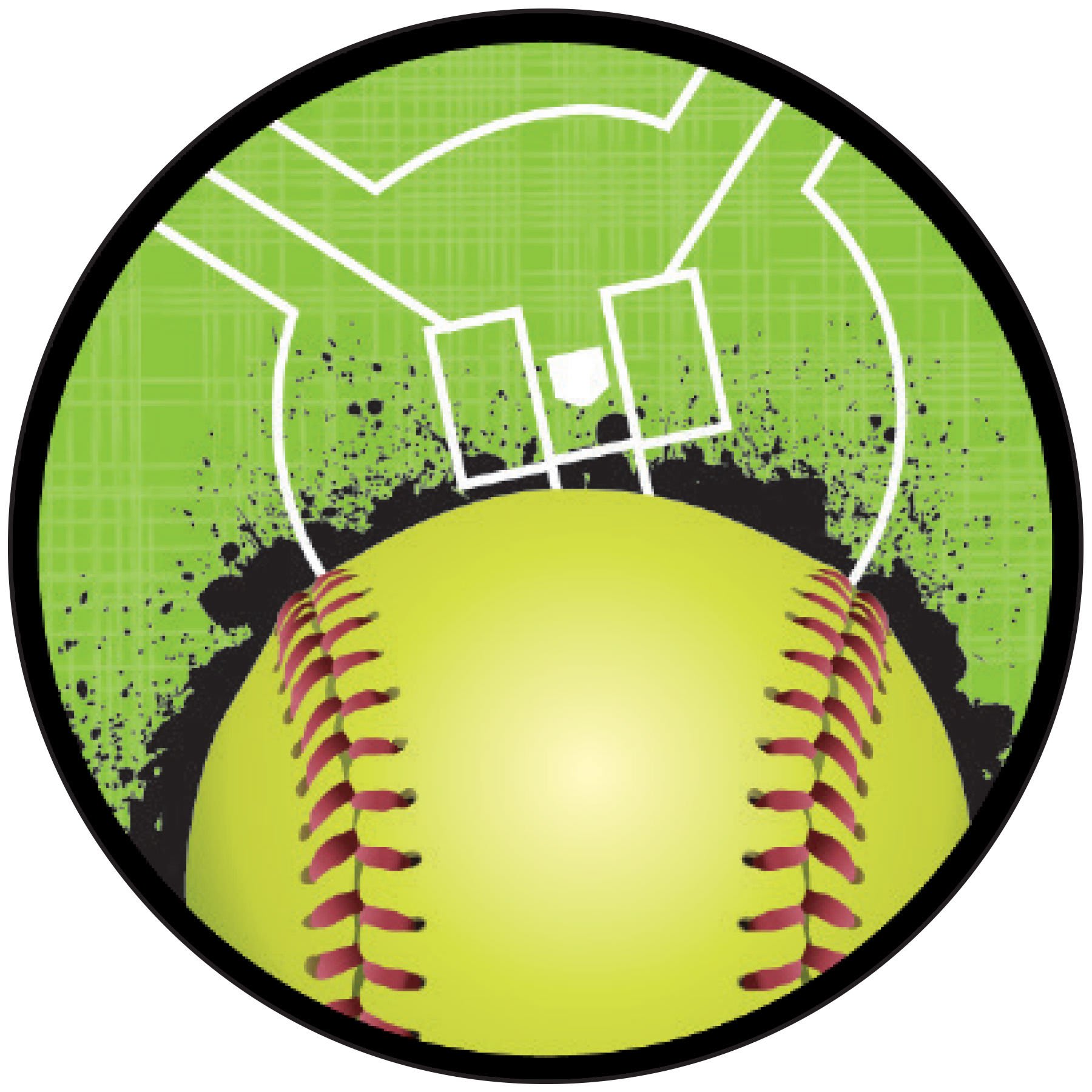 2" Softball Sport Activity Insert