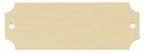 2 1/2" x 7/8" Bright Gold Brass Perpetual Plate