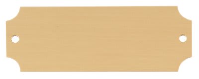 2 1/2" x 7/8" Satin Gold Brass Perpetual Plate