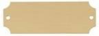 2 1/2" x 7/8" DynaSub Satin Gold Aluminum Perpetual Plate