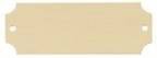 2 1/2" x 7/8" Sublimatable Bright Gold Aluminum Perpetual Plate