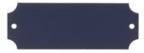 2 1/2" x 7/8" Laserable Black Aluminum Perpetual Plate