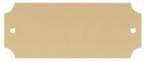 2 1/2" x 1" DynaSub Satin Gold Aluminum Perpetual Plate