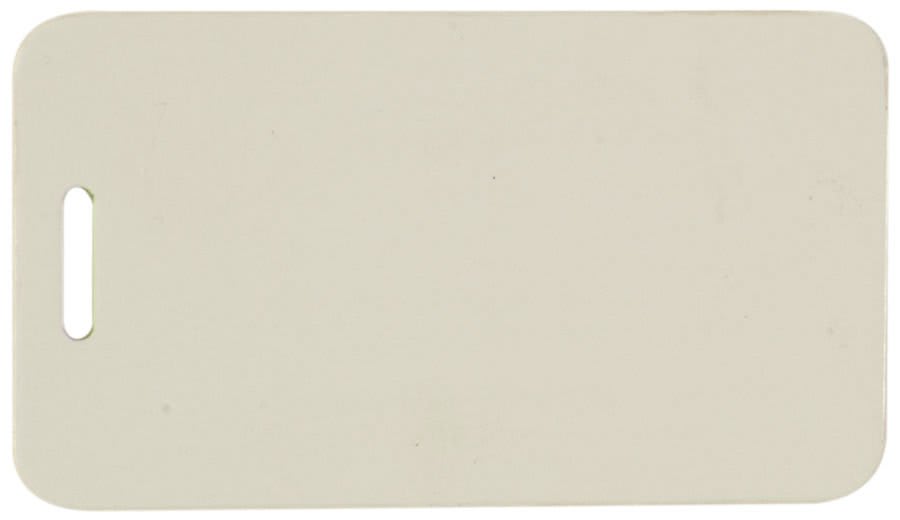 2" x 3 1/2" White Sublimatable Rectangle Luggage Tag