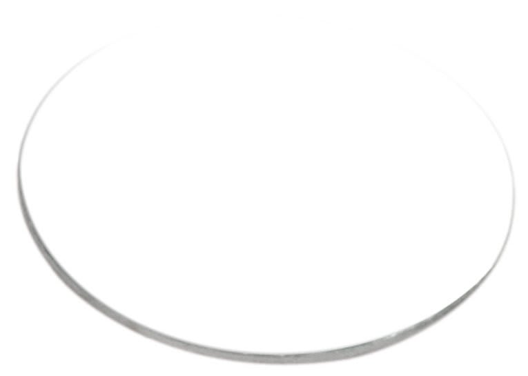 1 1/8" x .020" White DynaSub Sublimatable Aluminum Disc