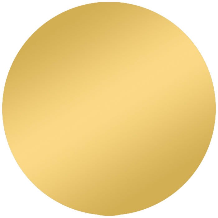 2" Laserable Gold LazerBlak Aluminum Die Cut Disc