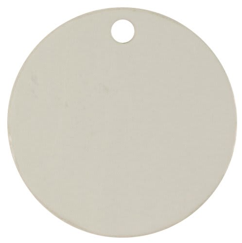 1 1/2" White Sublimatable Round Tag