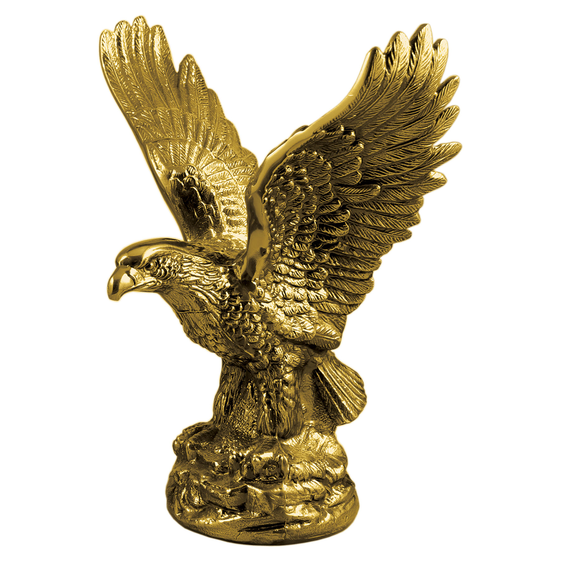 11" Antique Gold Metal Eagle