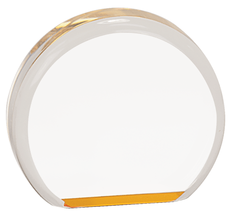 3 1/2" Gold Acrylic Circle