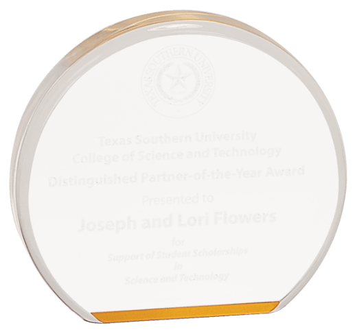 4 1/2" Gold Acrylic Circle