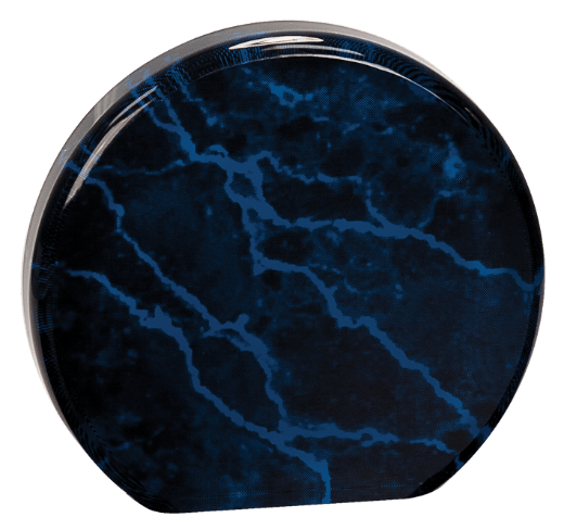 5 1/2" Blue Marble Acrylic Circle
