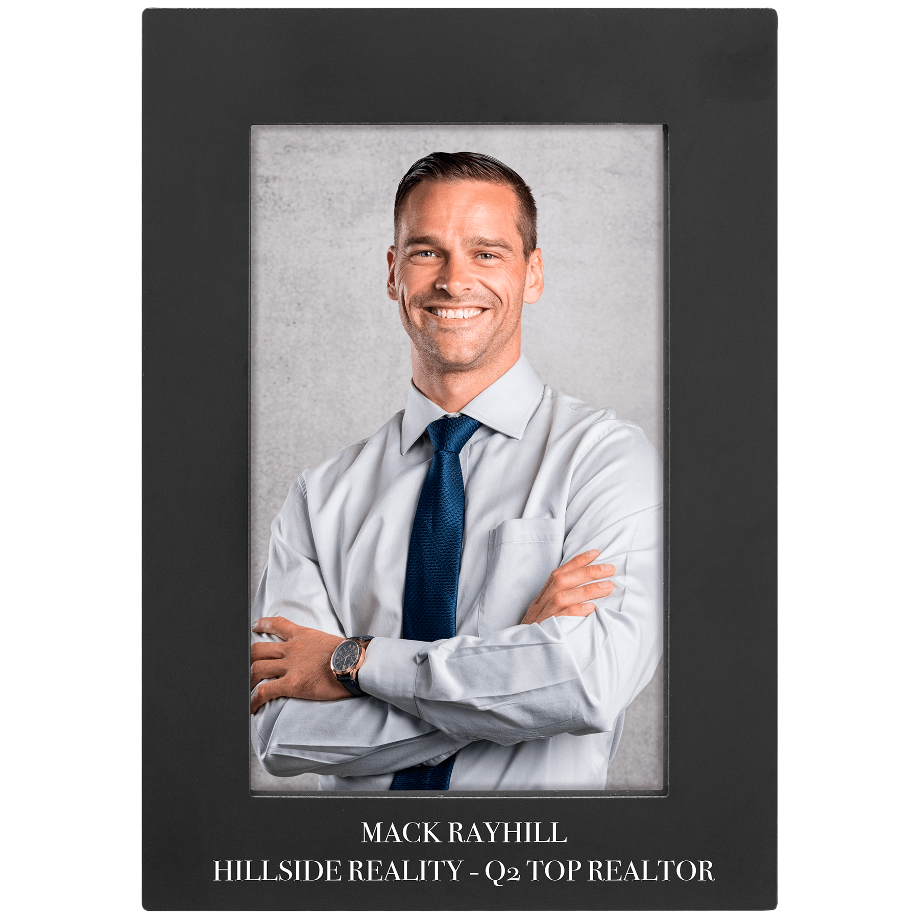 4" x 6" Black Aluminum Photo Frame