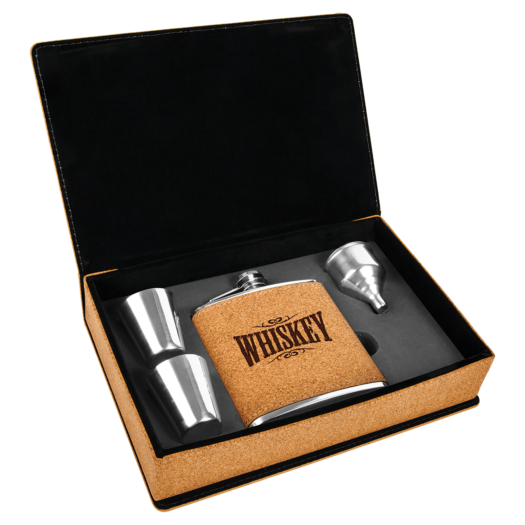 6 oz. Cork Flask Gift Set