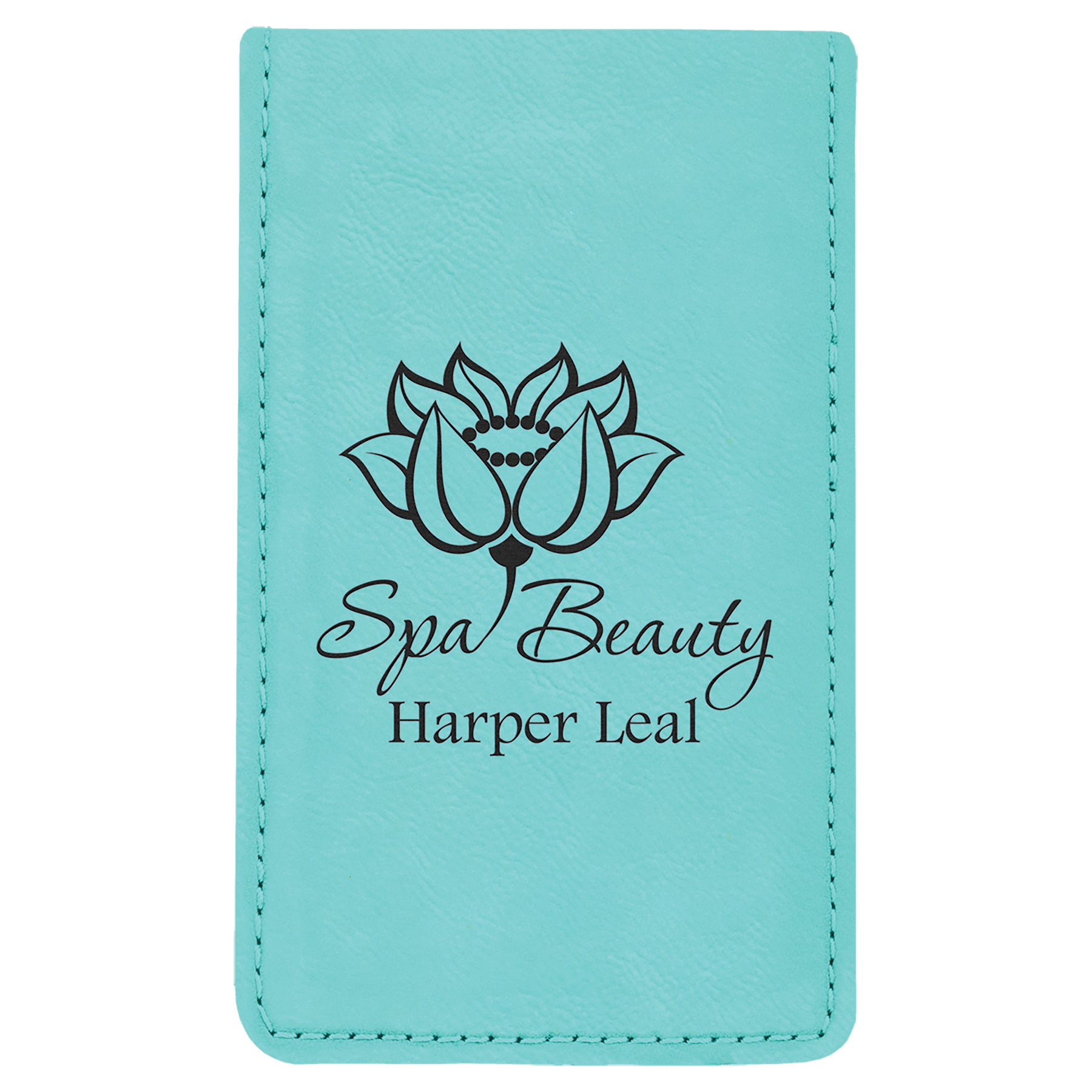 7-Piece Teal Laserable Leatherette Manicure Gift Set