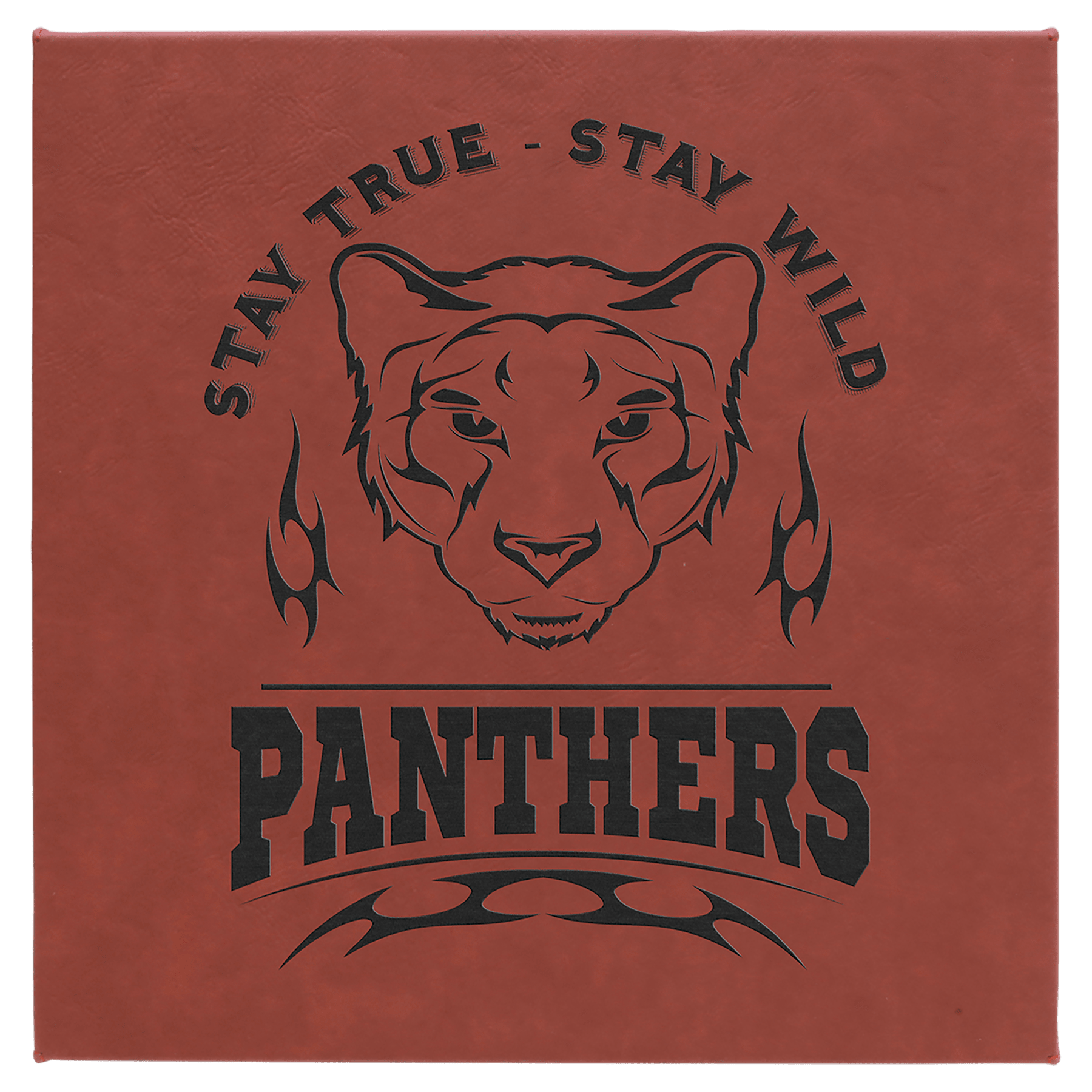 10" x 10" Rose Laserable Leatherette Wall Decor with Sawtooth Hanger