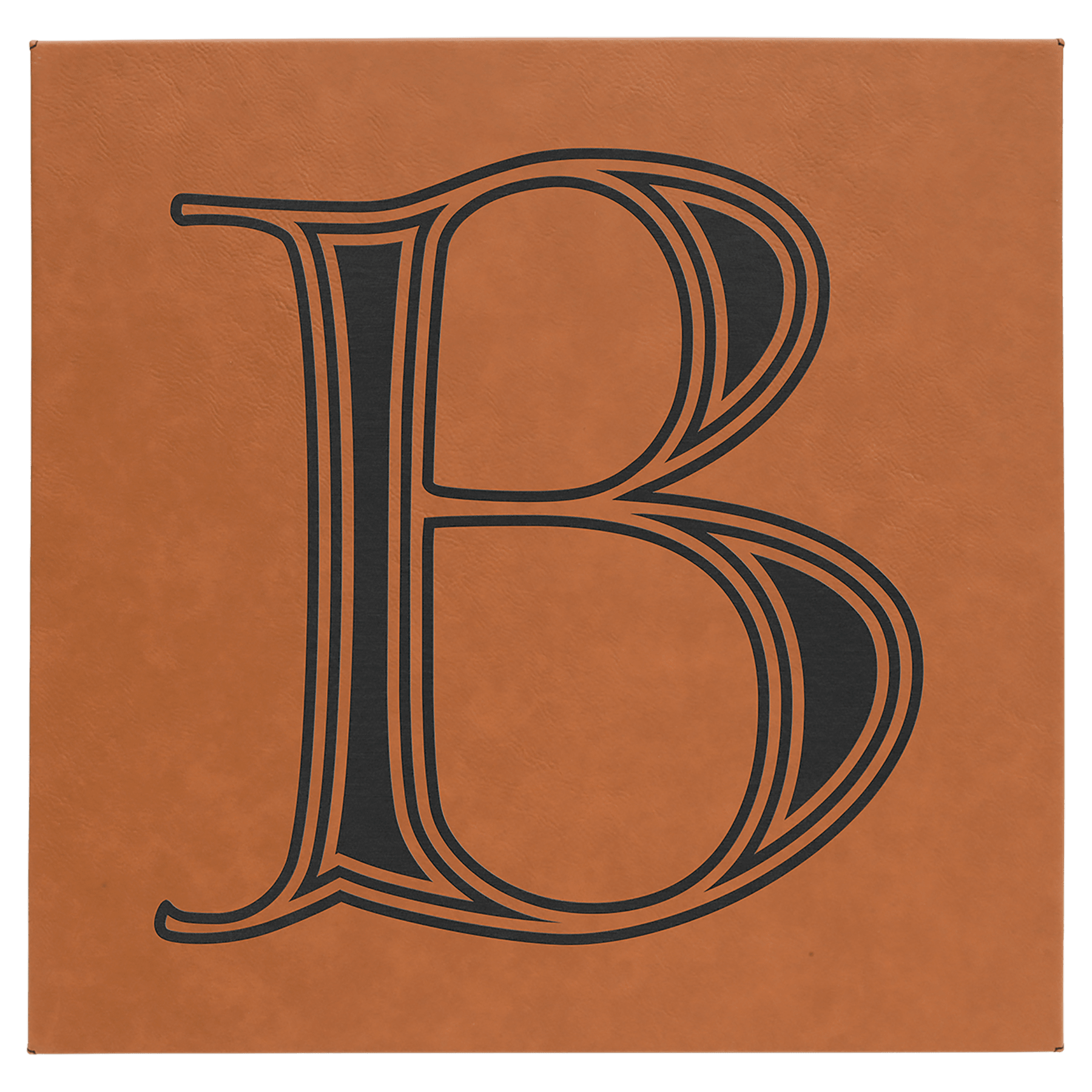 14" x 14" Rawhide Laserable Leatherette Wall Decor with Sawtooth Hanger