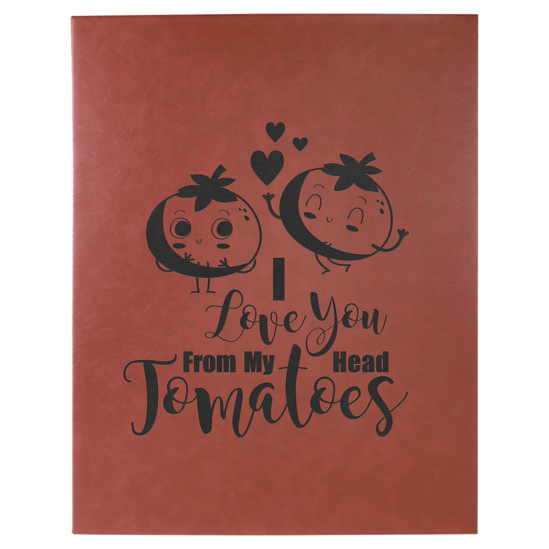 16" x 20" Rose Laserable Leatherette Wall Decor with Sawtooth Hanger