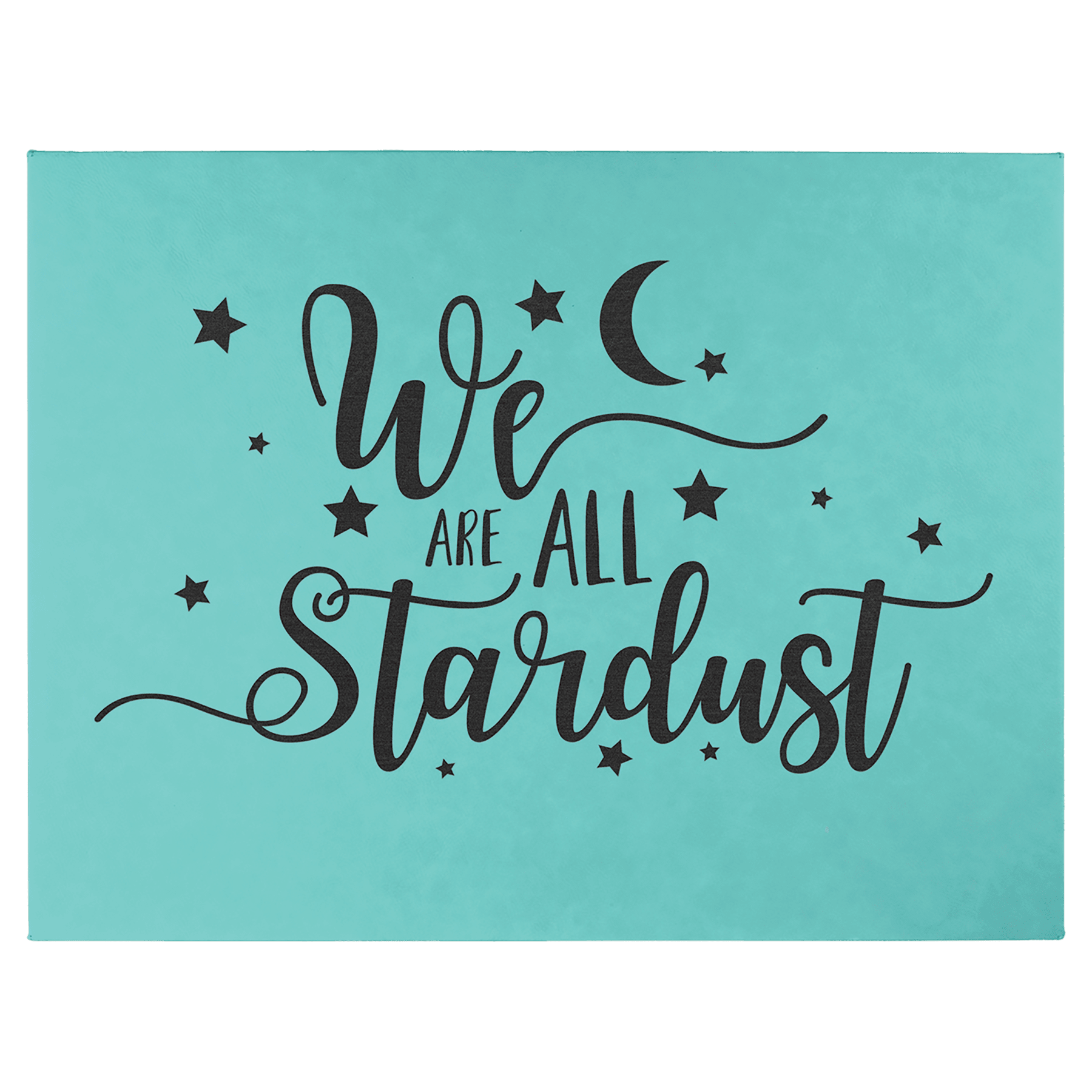 16" x 20" Teal Laserable Leatherette Wall Decor with Sawtooth Hanger