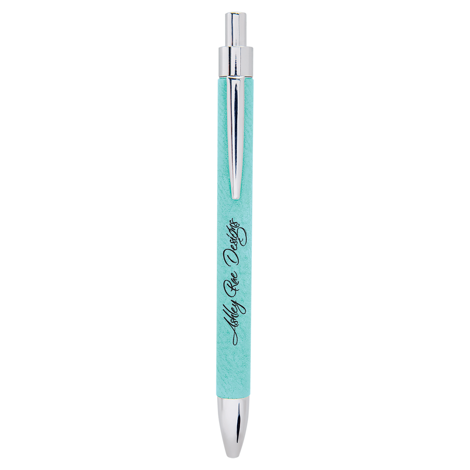 Teal Laserable Leatherette Pen