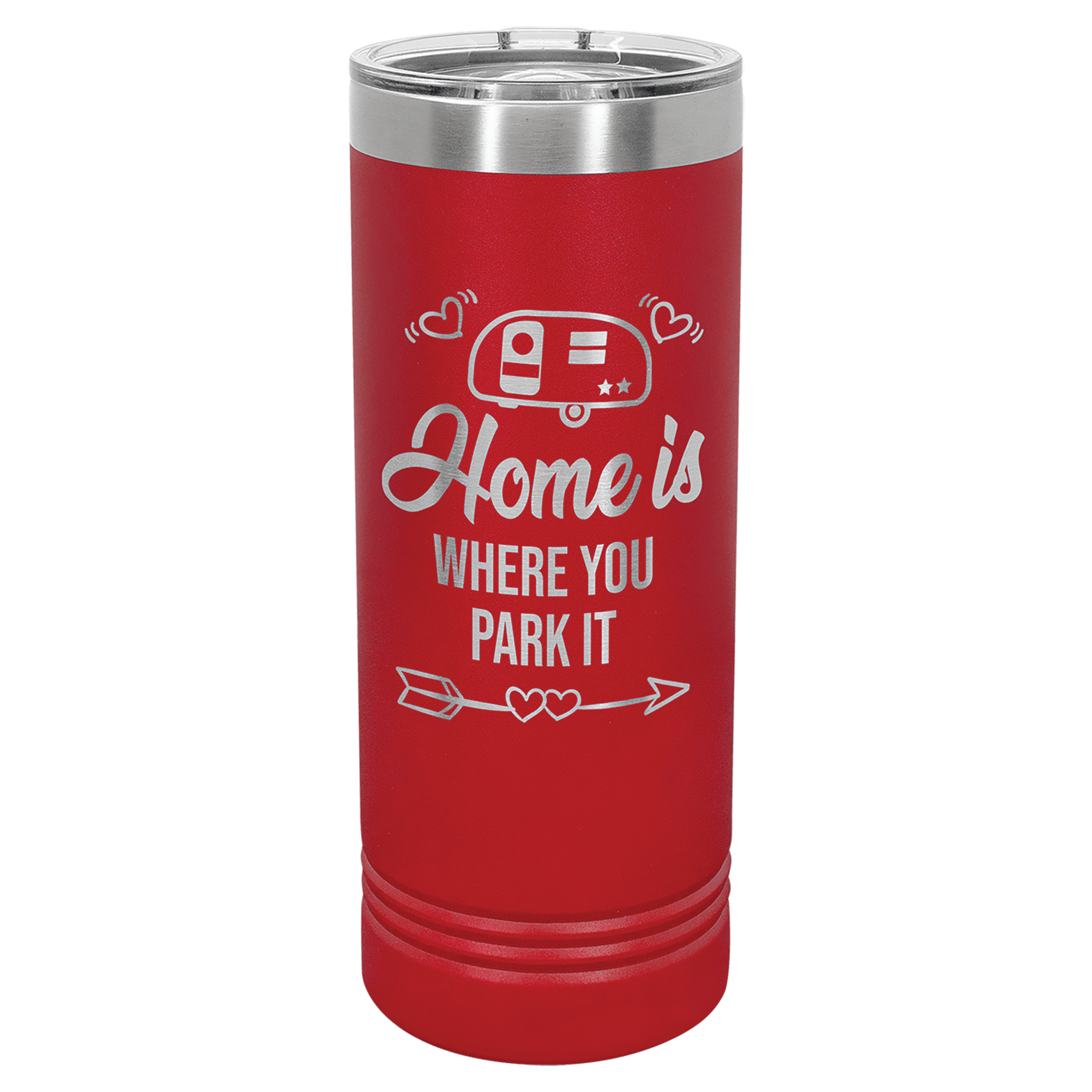 Polar Camel 22 oz. Red Skinny Tumbler with Slider Lid