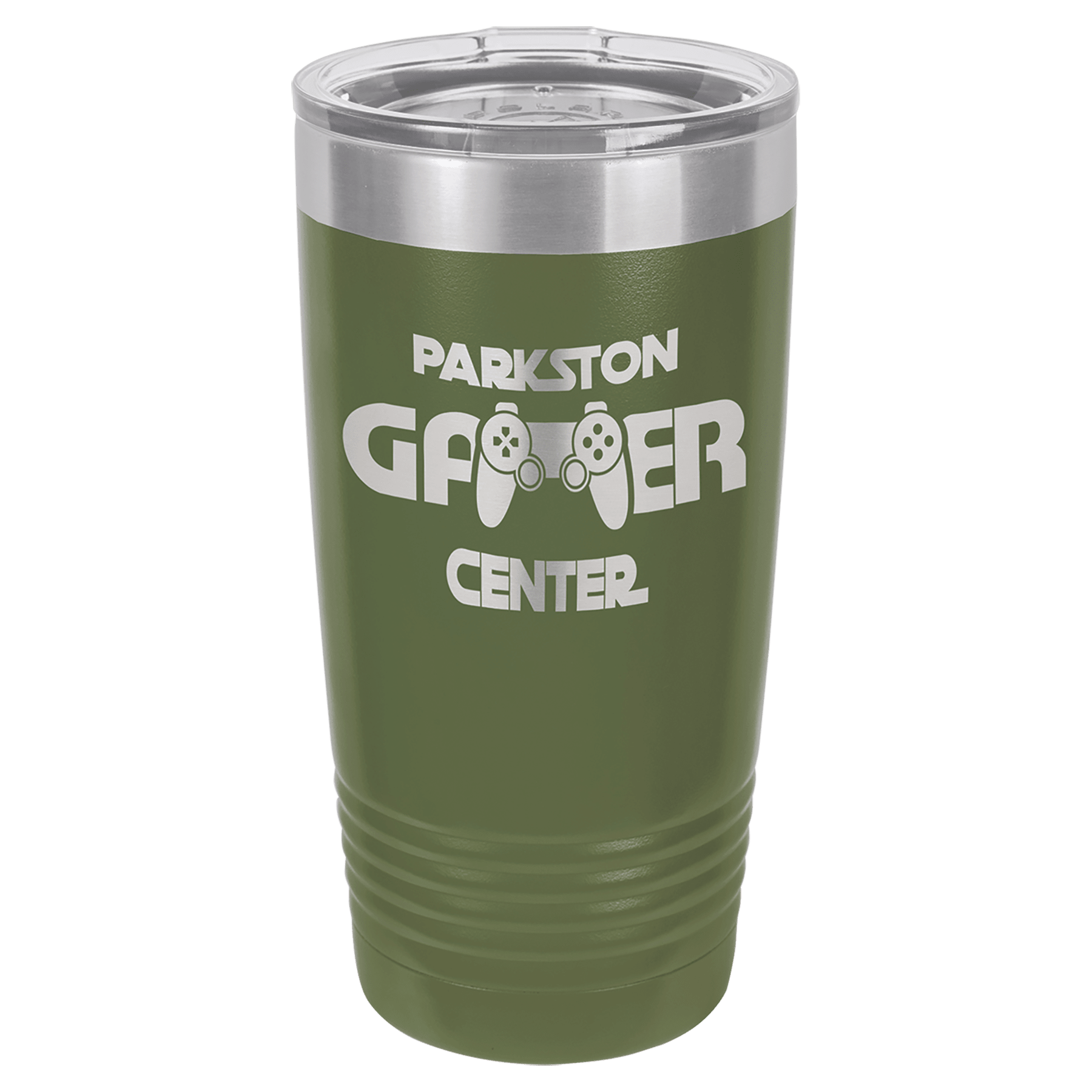 Polar Camel 20 oz. Olive Green Ringneck Tumbler with Standard Lid