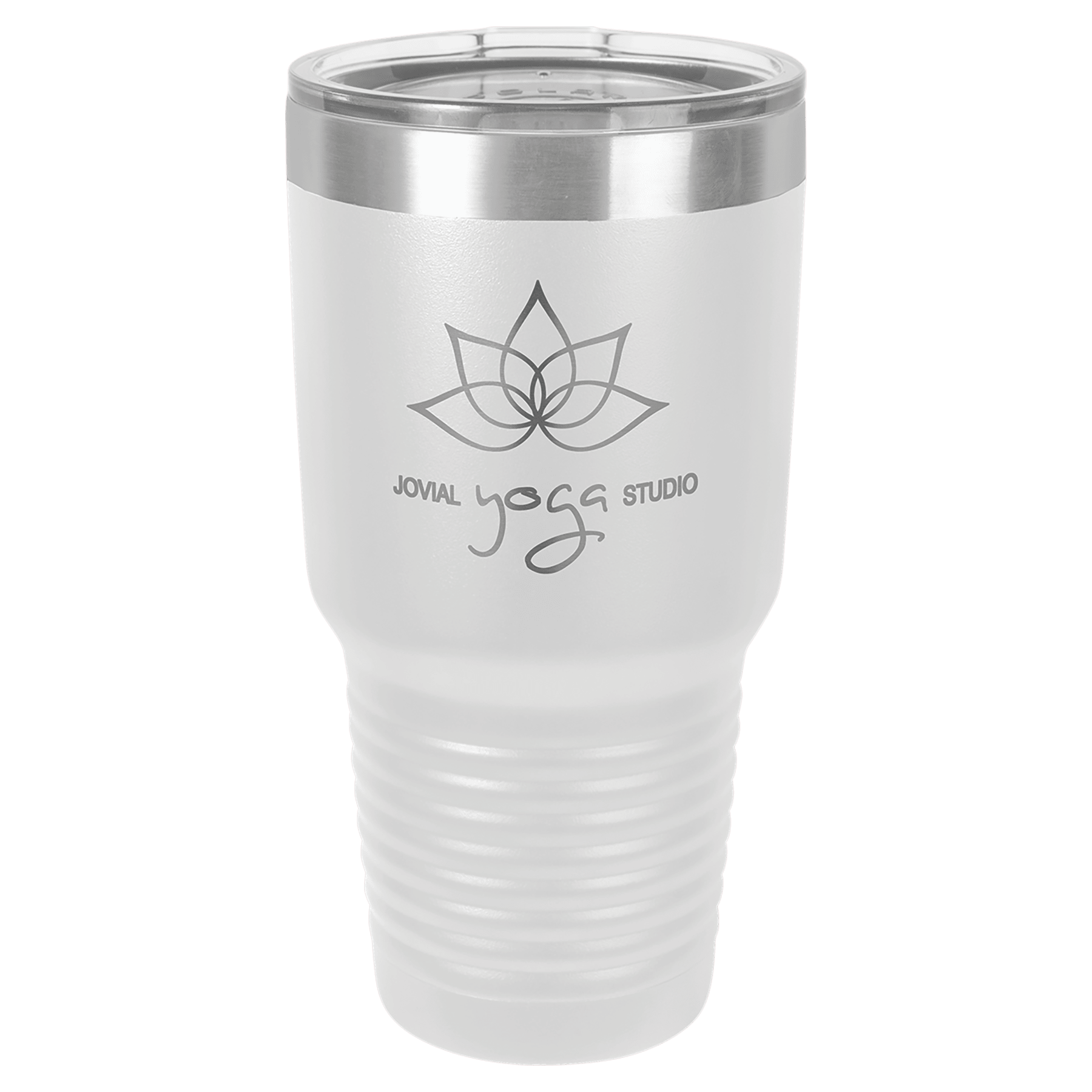 Polar Camel 30 oz. White Ringneck Tumbler with Standard Lid