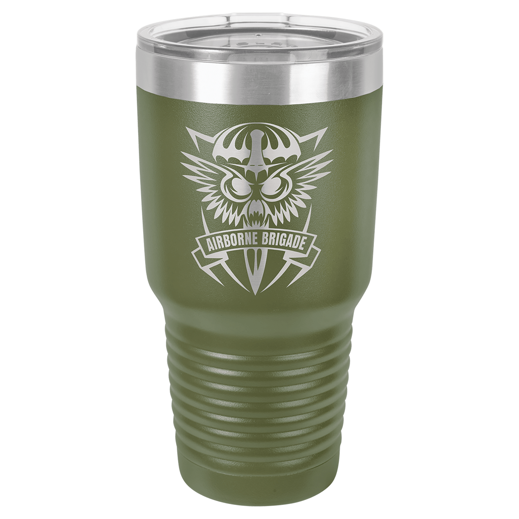 Polar Camel 30 oz. Olive Green Ringneck Tumbler with Standard Lid