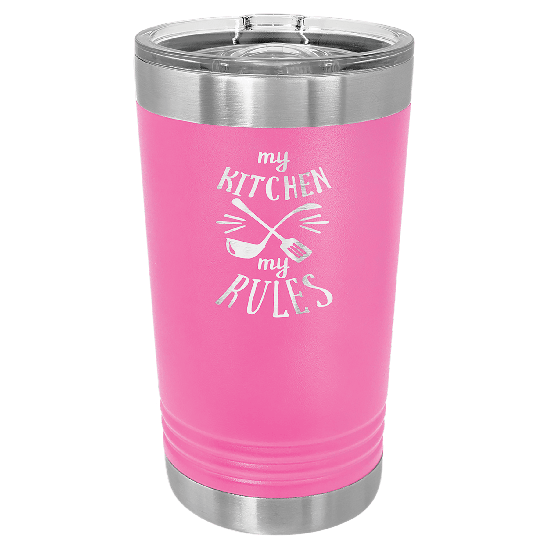 Polar Camel Pink 16 oz. Pint with Slider Lid