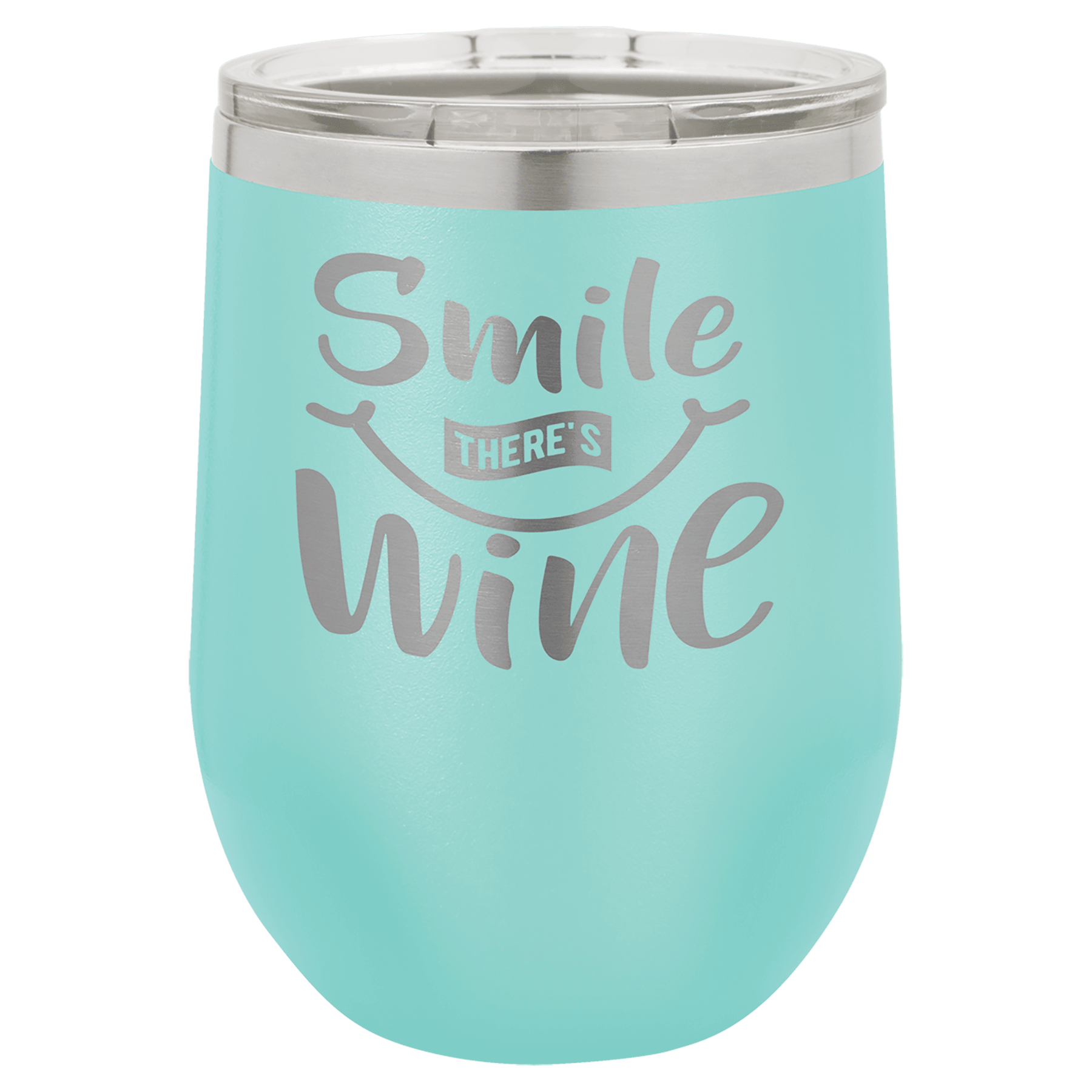 Polar Camel 12 oz. Teal Stemless Wine Tumbler with Standard Lid
