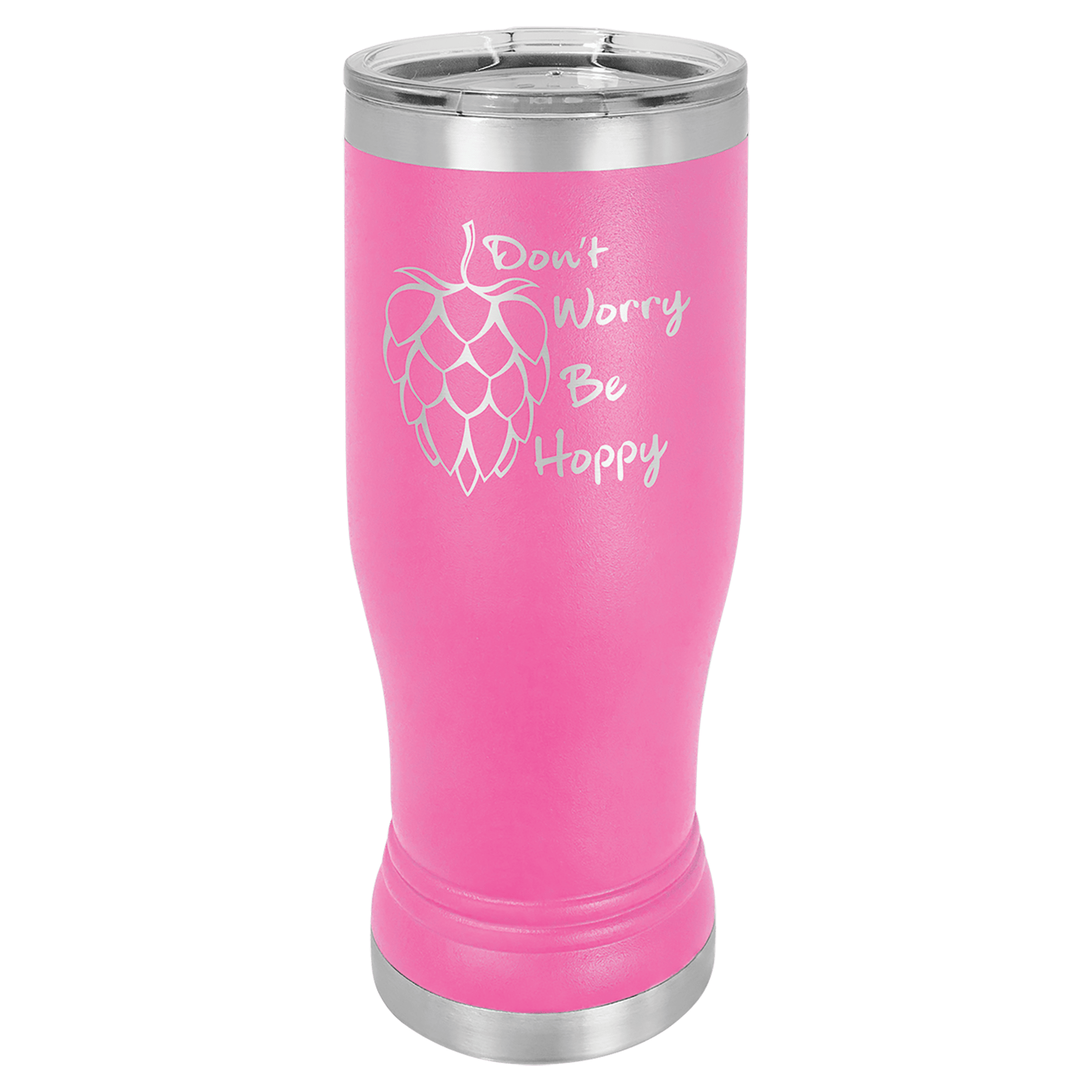 Polar Camel 14 oz. Pink Pilsner Tumbler with Standard Lid